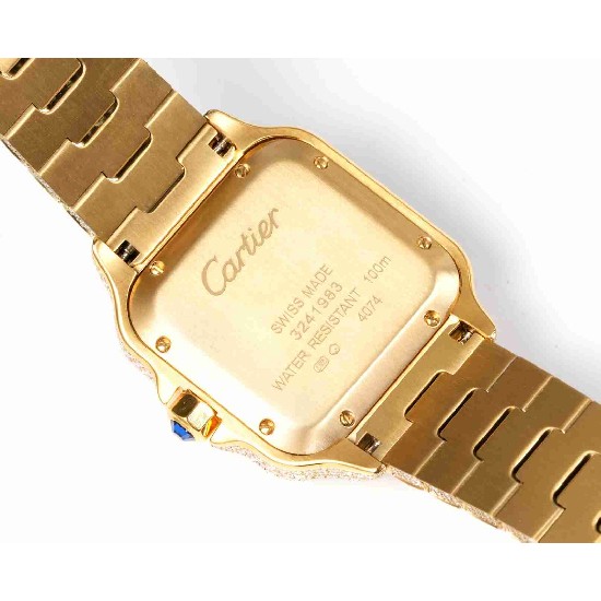 CARTIER     Santos (Moissanite) Watch
