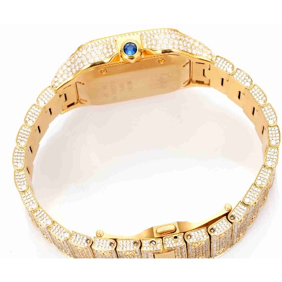 CARTIER     Santos (Moissanite) Watch