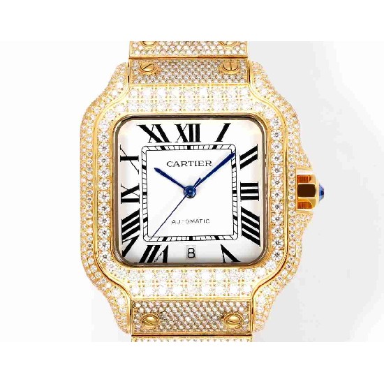 CARTIER     Santos (Moissanite) Watch
