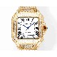CARTIER     Santos (Moissanite) Watch