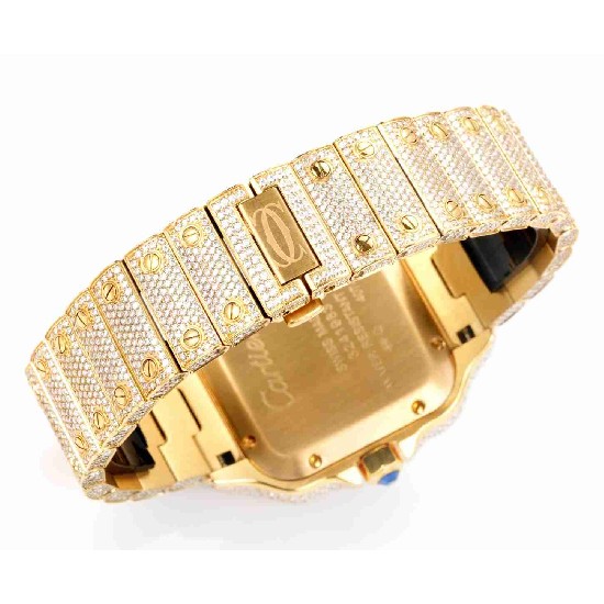 CARTIER     Santos (Moissanite) Watch