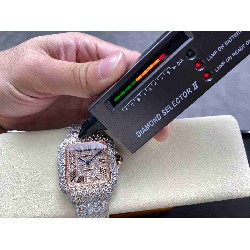 CARTIER    Santos (Moissanite) Watch