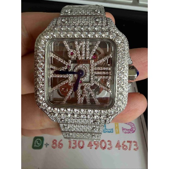 CARTIER      Santos (Moissanite) Watch