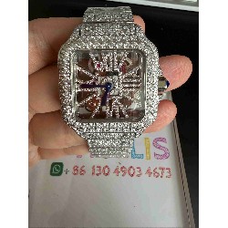 CARTIER      Santos (Moissanite) Watch