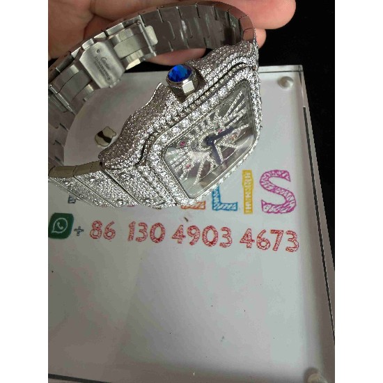 CARTIER      Santos (Moissanite) Watch