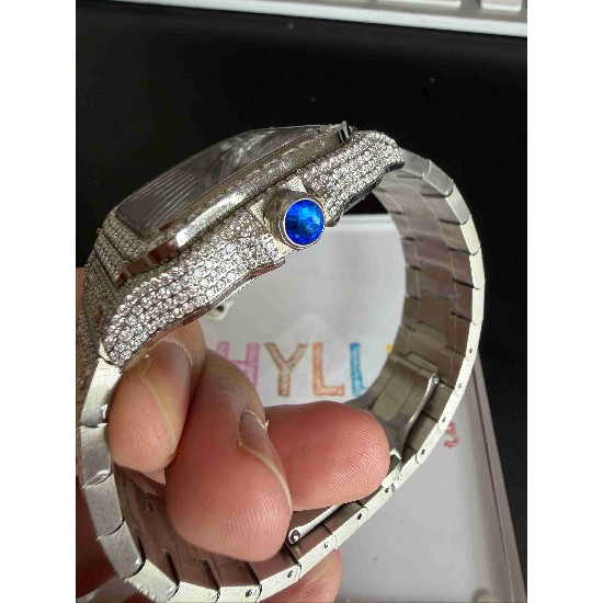 CARTIER      Santos (Moissanite) Watch