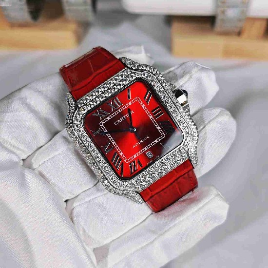 CARTIER     Santos (Moissanite) Watch