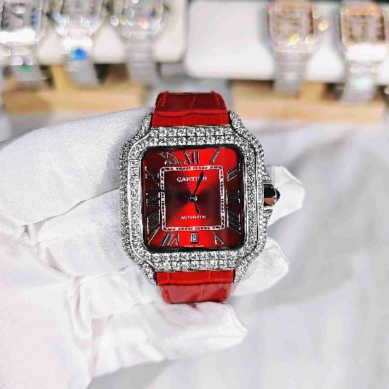 CARTIER     Santos (Moissanite) Watch