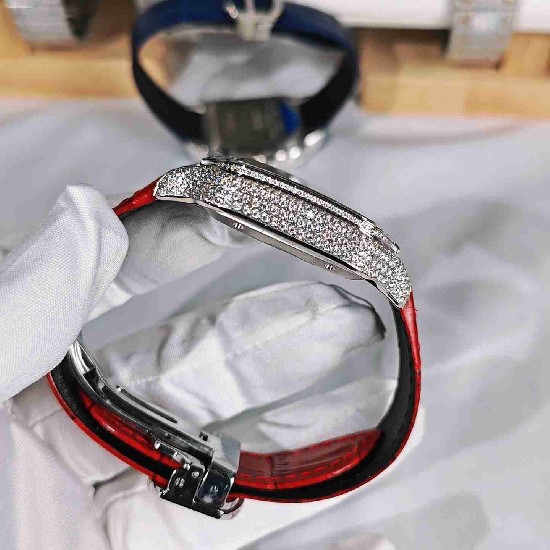 CARTIER     Santos (Moissanite) Watch