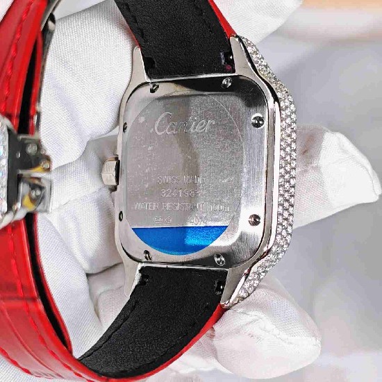 CARTIER     Santos (Moissanite) Watch