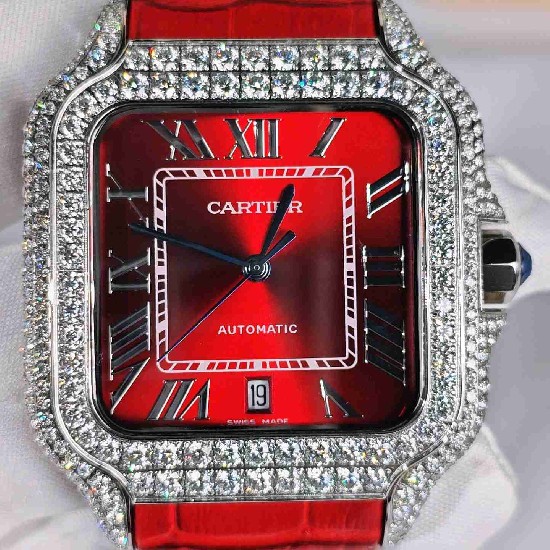 CARTIER     Santos (Moissanite) Watch