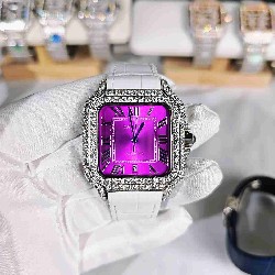CARTIER     Santos (Moissanite) Watch