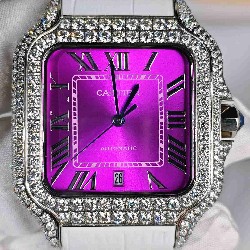CARTIER     Santos (Moissanite) Watch