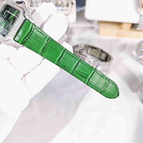 CARTIER     Santos (Moissanite) Watch