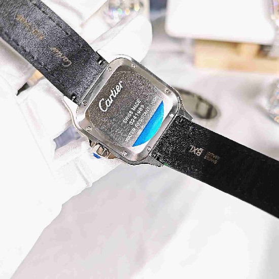 CARTIER     Santos (Moissanite) Watch