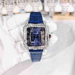 CARTIER     Santos (Moissanite) Watch