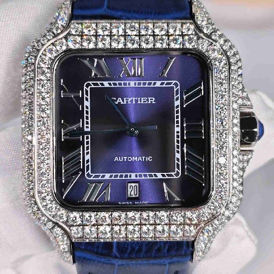 CARTIER     Santos (Moissanite) Watch