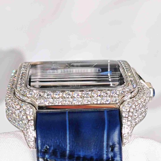 CARTIER     Santos (Moissanite) Watch