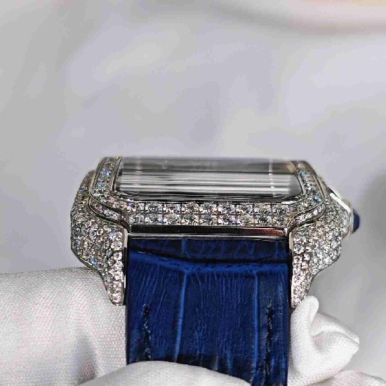 CARTIER     Santos (Moissanite) Watch