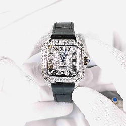 CARTIER     Santos (Moissanite) Watch