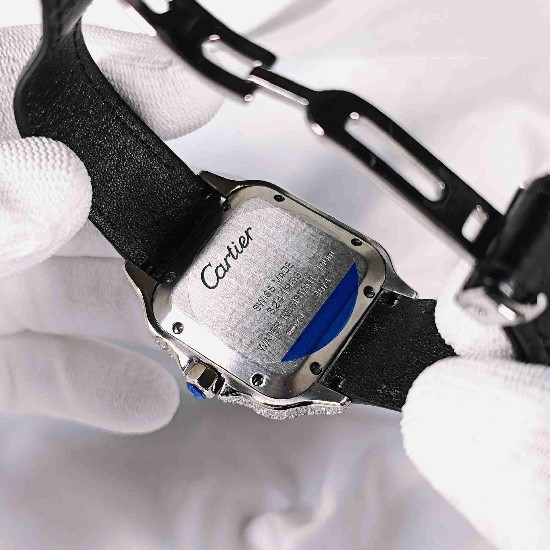 CARTIER     Santos (Moissanite) Watch
