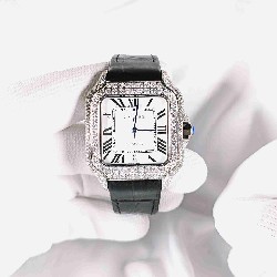 CARTIER     Santos (Moissanite) Watch