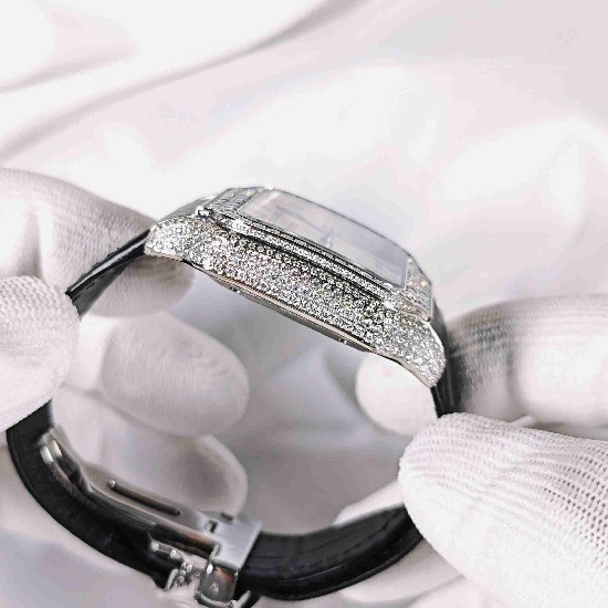 CARTIER     Santos (Moissanite) Watch