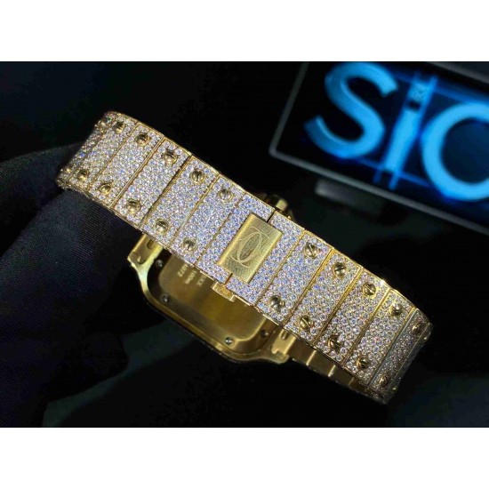 CARTIER    Santos (Moissanite) Watch