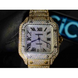 CARTIER    Santos (Moissanite) Watch