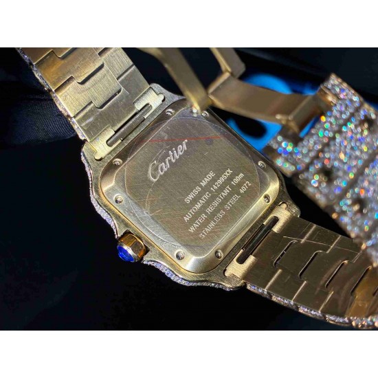 CARTIER    Santos (Moissanite) Watch