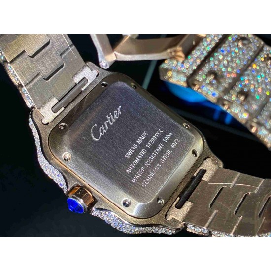 CARTIER    Santos (Moissanite) Watch