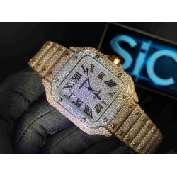 CARTIER    Santos (Moissanite) Watch