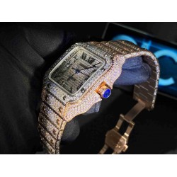 CARTIER    Santos (Moissanite) Watch