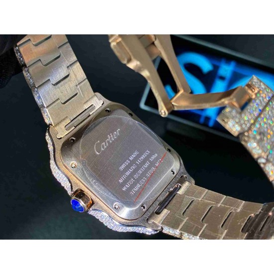 CARTIER    Santos (Moissanite) Watch