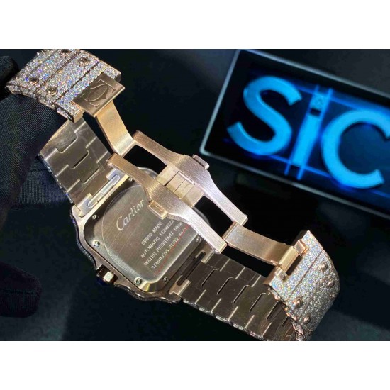 CARTIER    Santos (Moissanite) Watch
