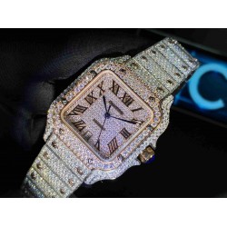 CARTIER    Santos (Moissanite) Watch