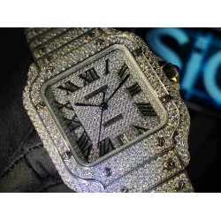 CARTIER    Santos (Moissanite) Watch