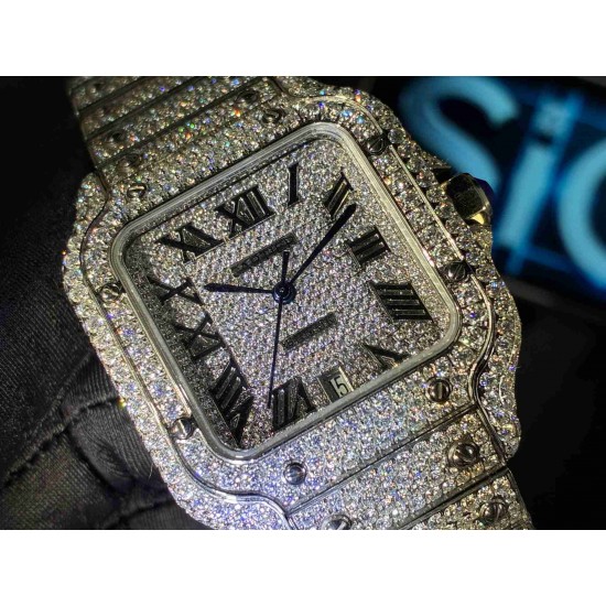 CARTIER    Santos (Moissanite) Watch