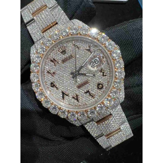 ROLEX Moissanite Watch