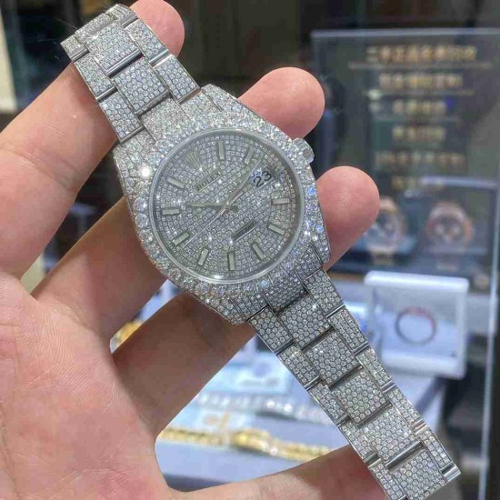 ROLEX Moissanite Watch