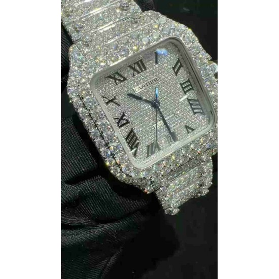 Cartier SANTOS (Moissanite) Watch