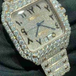 Cartier SANTOS (Moissanite) Watch