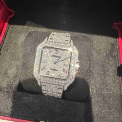 Cartier  SANTOS (Moissanite) Watch