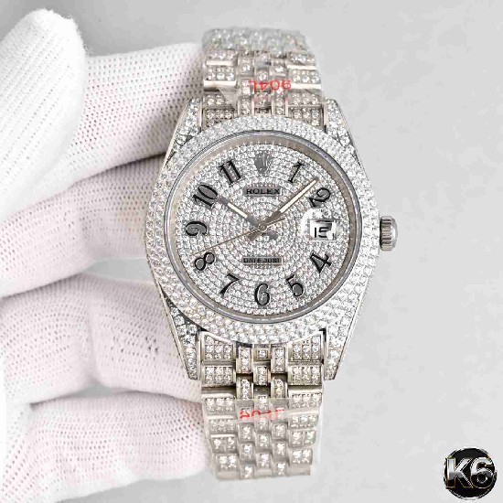 Rolex  Date Just 41 (Moissanite) Watch