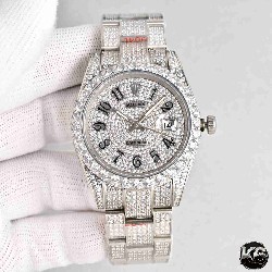 Rolex  Date Just 41 (Moissanite) Watch