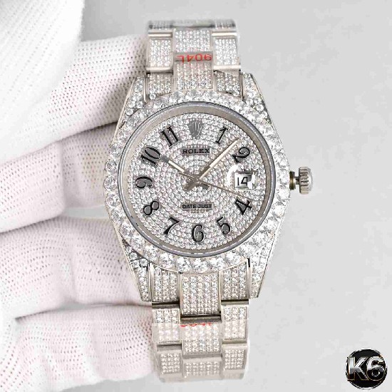 Rolex  Date Just 41 (Moissanite) Watch