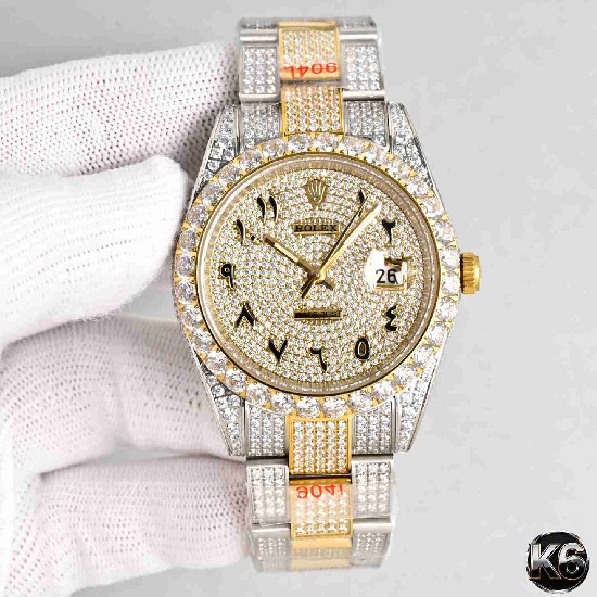 Rolex  Date Just 41 (Moissanite) Watch
