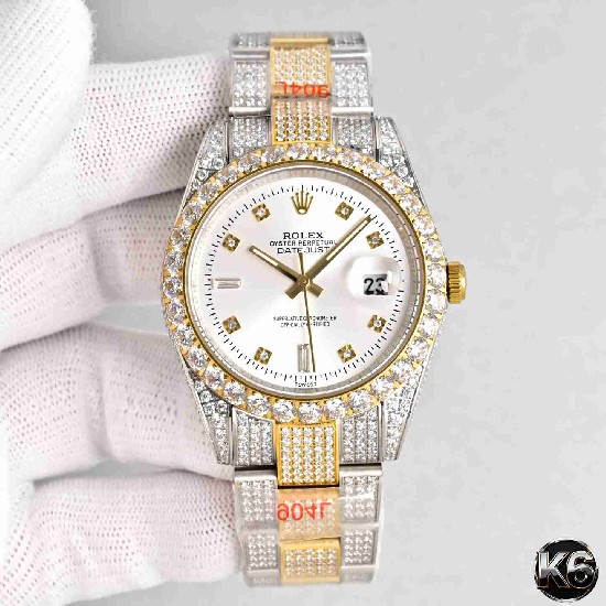 Rolex  Date Just 41 (Moissanite) Watch