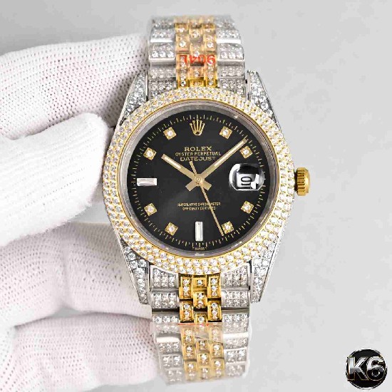 Rolex  Date Just 41 (Moissanite) Watch