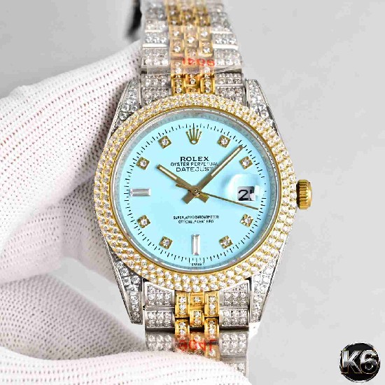 Rolex  Date Just 41 (Moissanite) Watch
